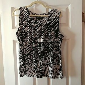 Kasper Black and White Tank